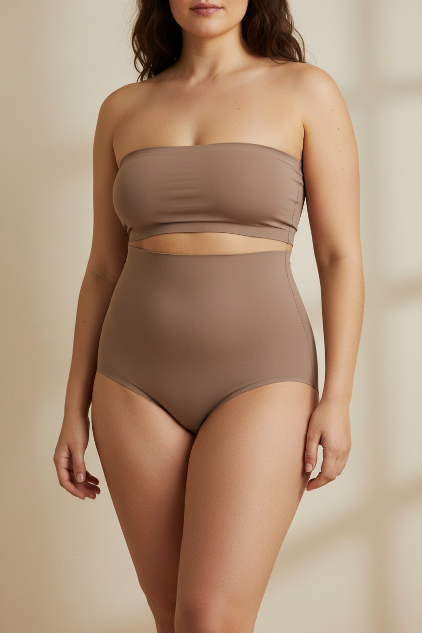 Modell plus-size med Intimates 01